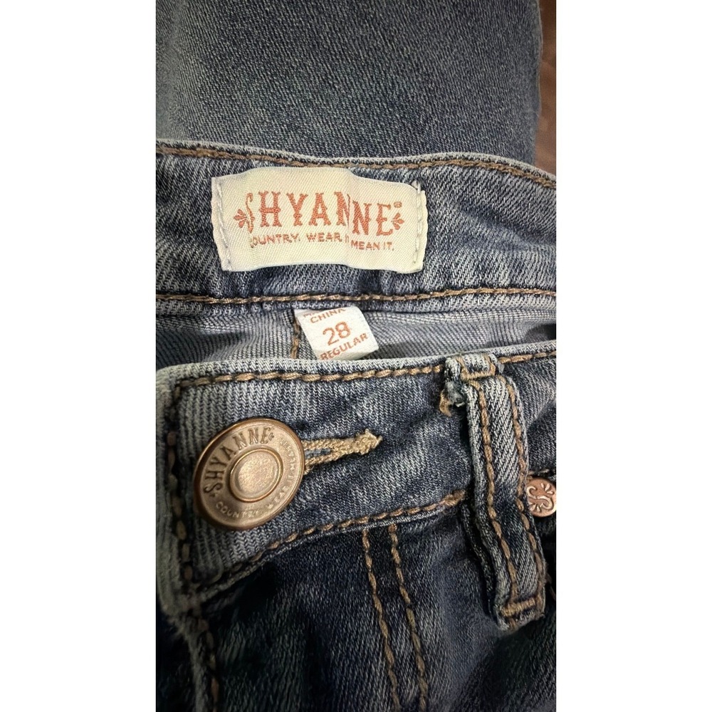 Shyanne Bootcut Jeans Womens 28 Blue Medium Wash Western Denim‎ Long Inseam